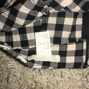 HM checkered skirt w ruffle